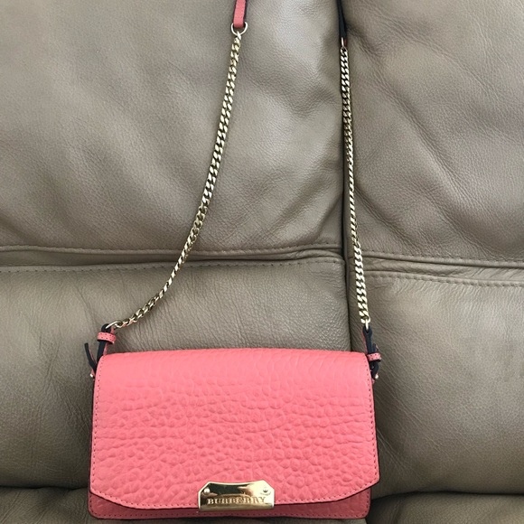 Burberry Small Burgundy / Red Cross body purse - Picture 2 of 4